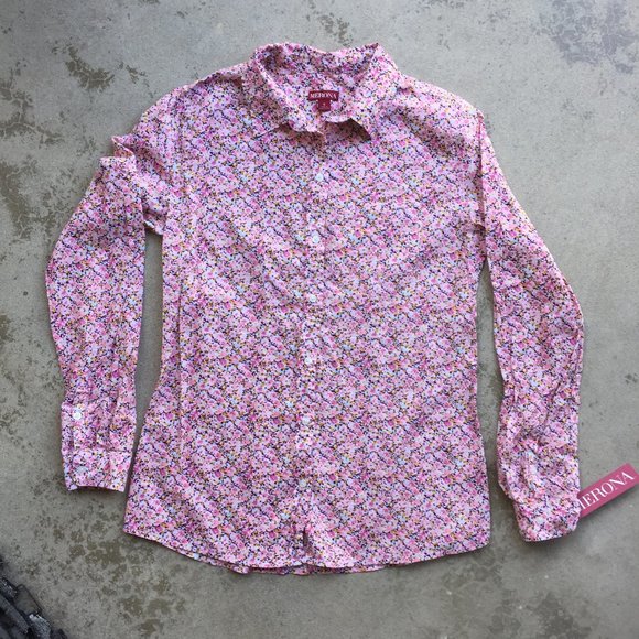 Pretty Floral Shirt, S, NWT - Picture 1 of 9